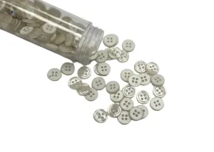 4 Hole Buttons -  10mm Ivory