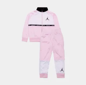 Air Jordan Blocked Tricot Set Toddler Set (Pink/Black)