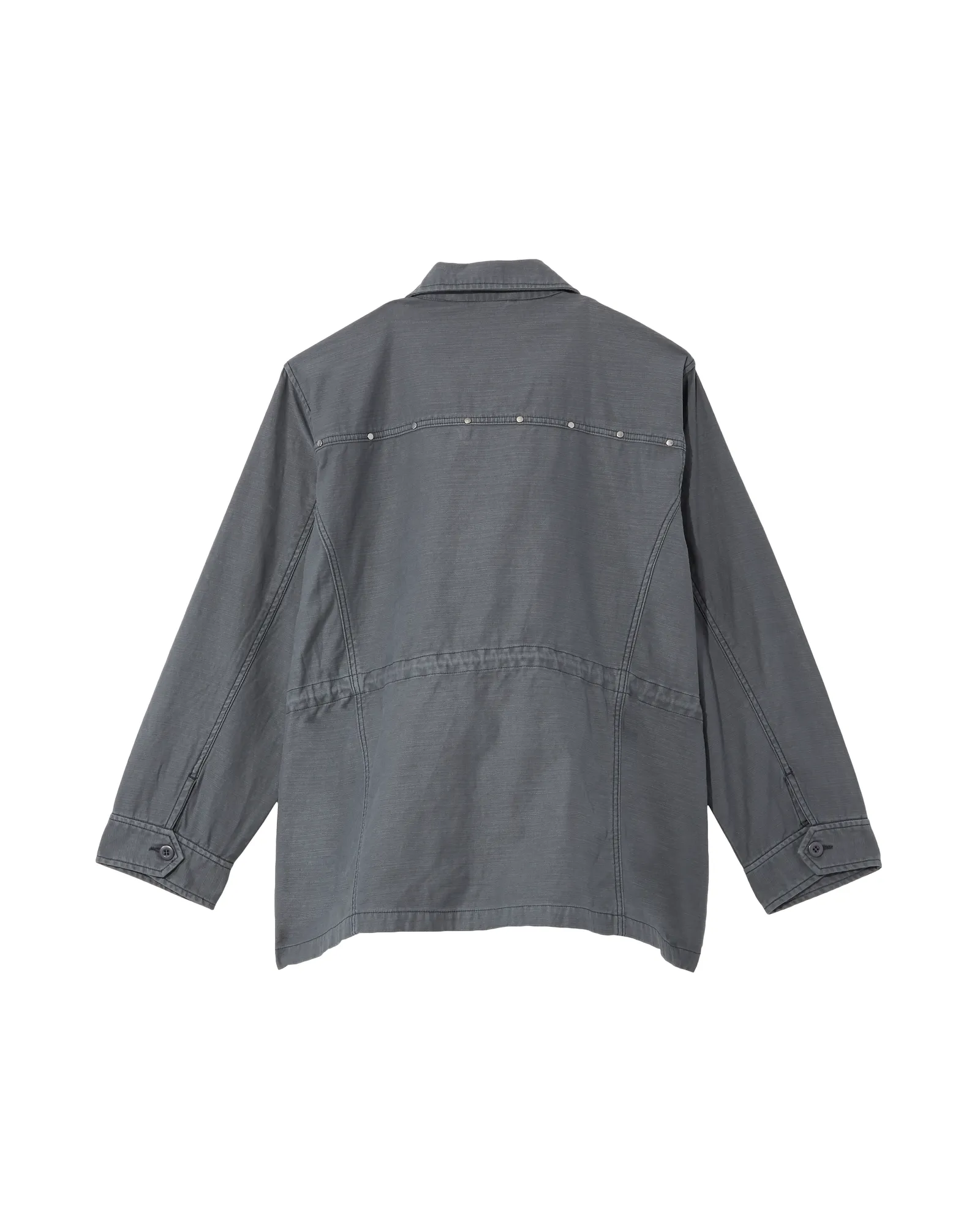 Anemone Studded Utility Jacket | Light Grey / Light Blue