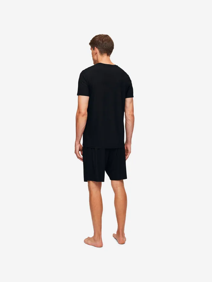 Basel Micro Modal Stretch short sleeve - BLACK