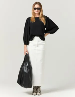 Blake Midi Skirt - White