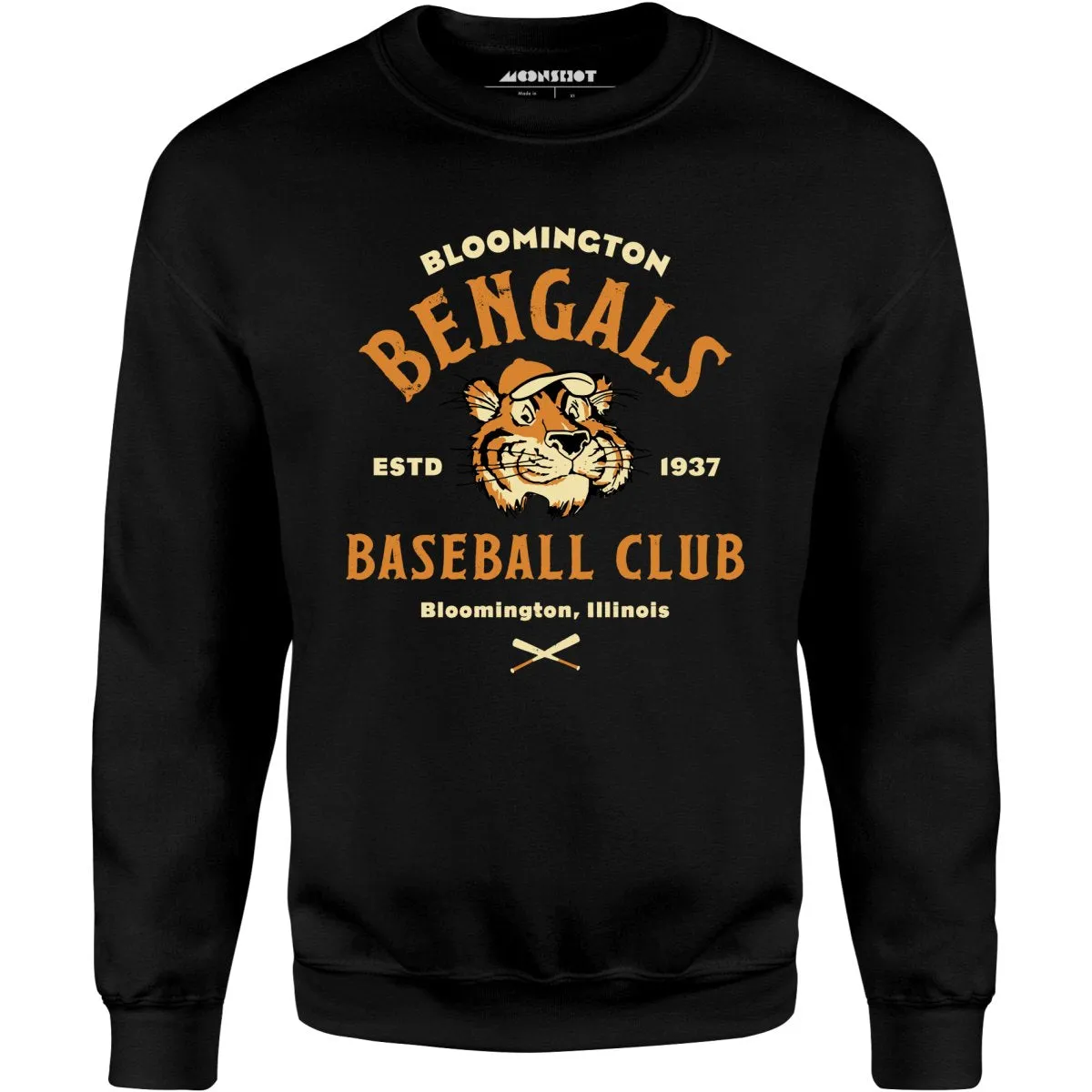 Bloomington Bengals - Illinois - Vintage Defunct Baseball Teams - Unisex Sweatshirt