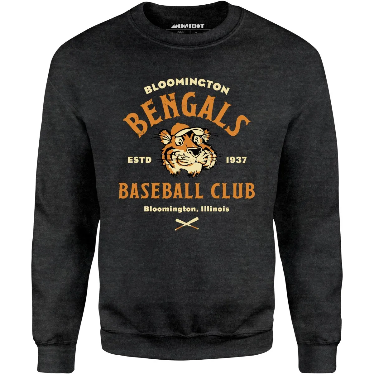 Bloomington Bengals - Illinois - Vintage Defunct Baseball Teams - Unisex Sweatshirt