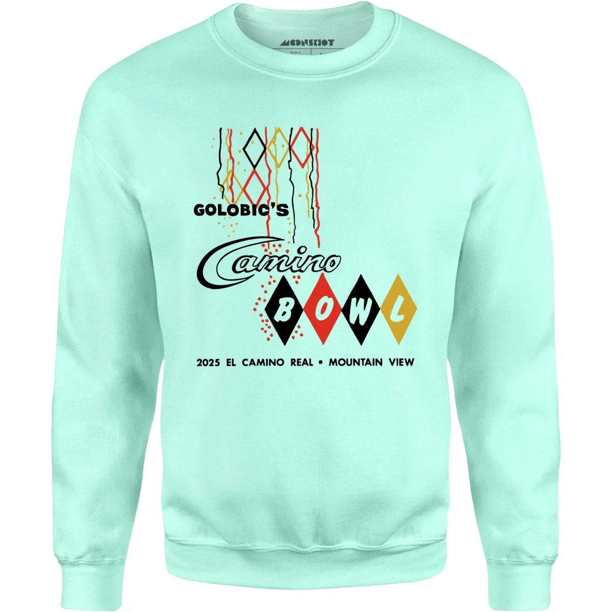 Camino Bowl - Mountain View, CA - Vintage Bowling Alley - Unisex Sweatshirt