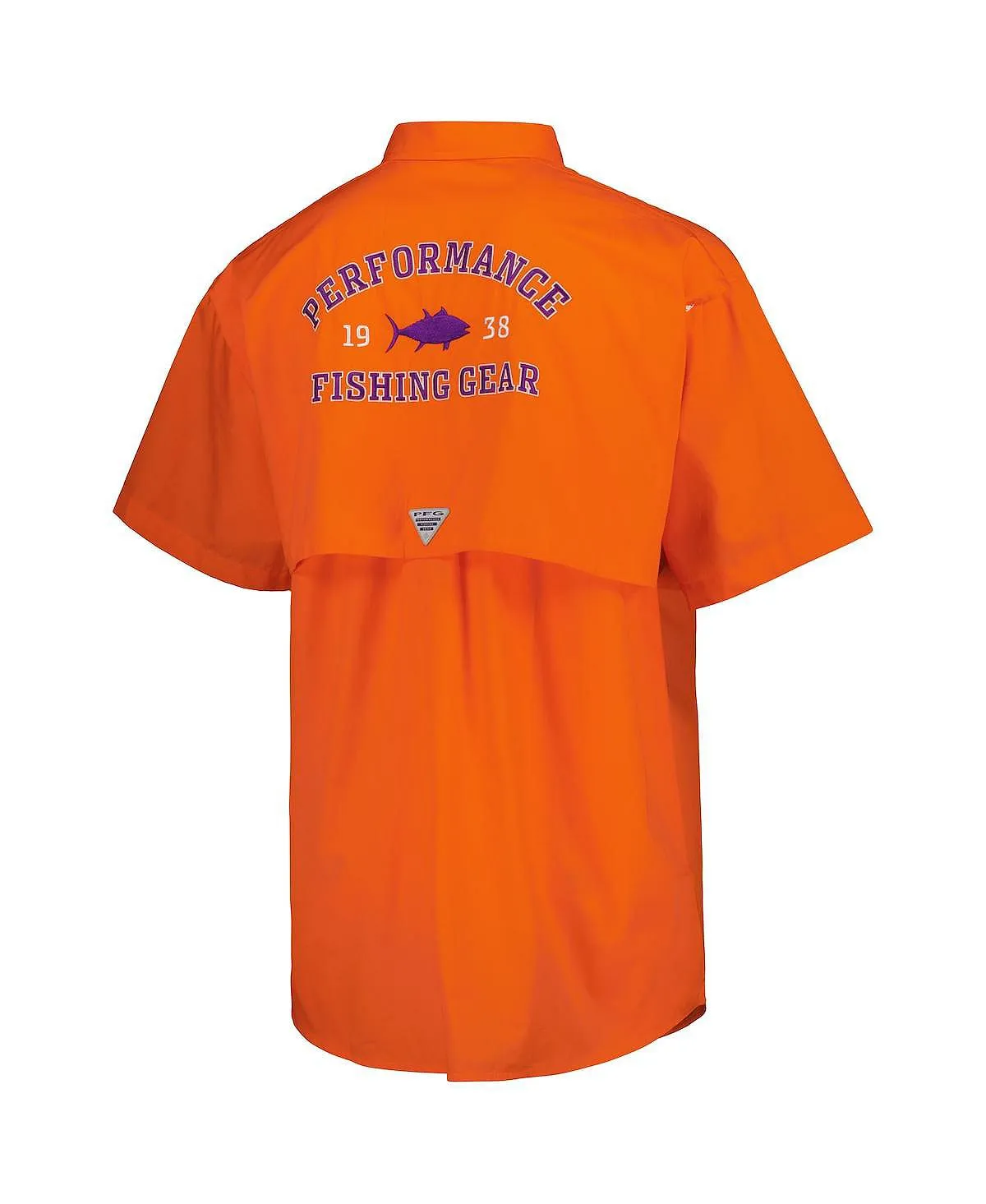 Clemson Tigers Bonehead Columbia Men's Orange Button Down Shirt