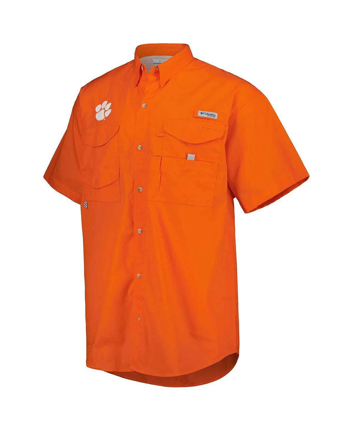 Clemson Tigers Bonehead Columbia Men's Orange Button Down Shirt