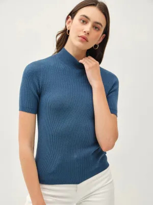 Coco Short Sleeve Ribbed Sweater