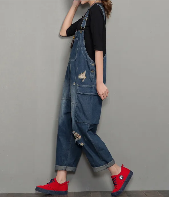 Denim Casual Spring Denim Overall Women Jumpsuits QYCQ35