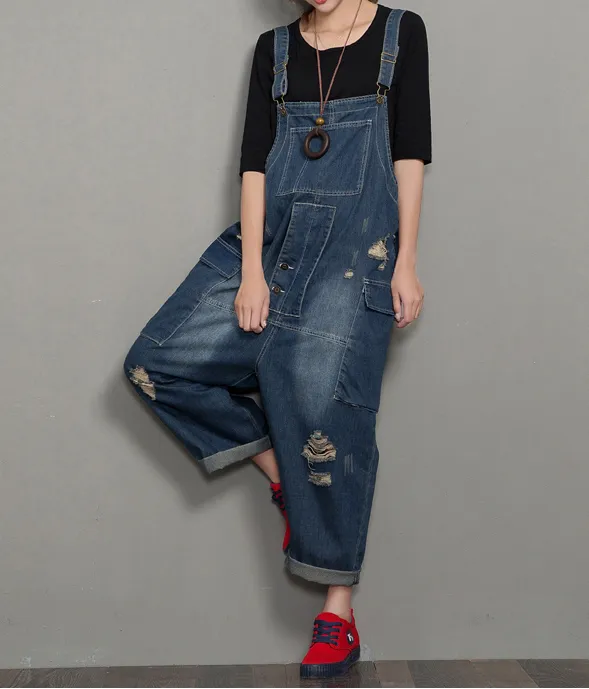 Denim Casual Spring Denim Overall Women Jumpsuits QYCQ35