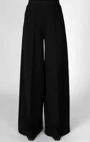 Derek Lam 10 Crosby - Tempest Wide Leg Knit Trouser in Black