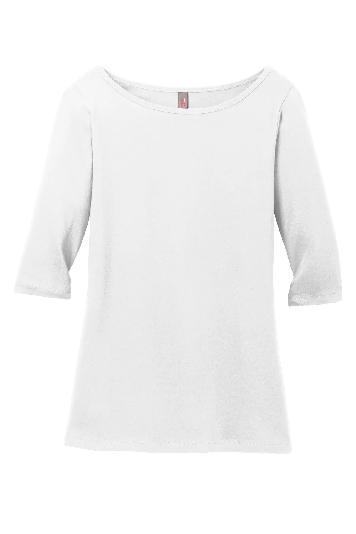 District Women's Perfect Weight 3/4-Sleeve Tee. DM107L