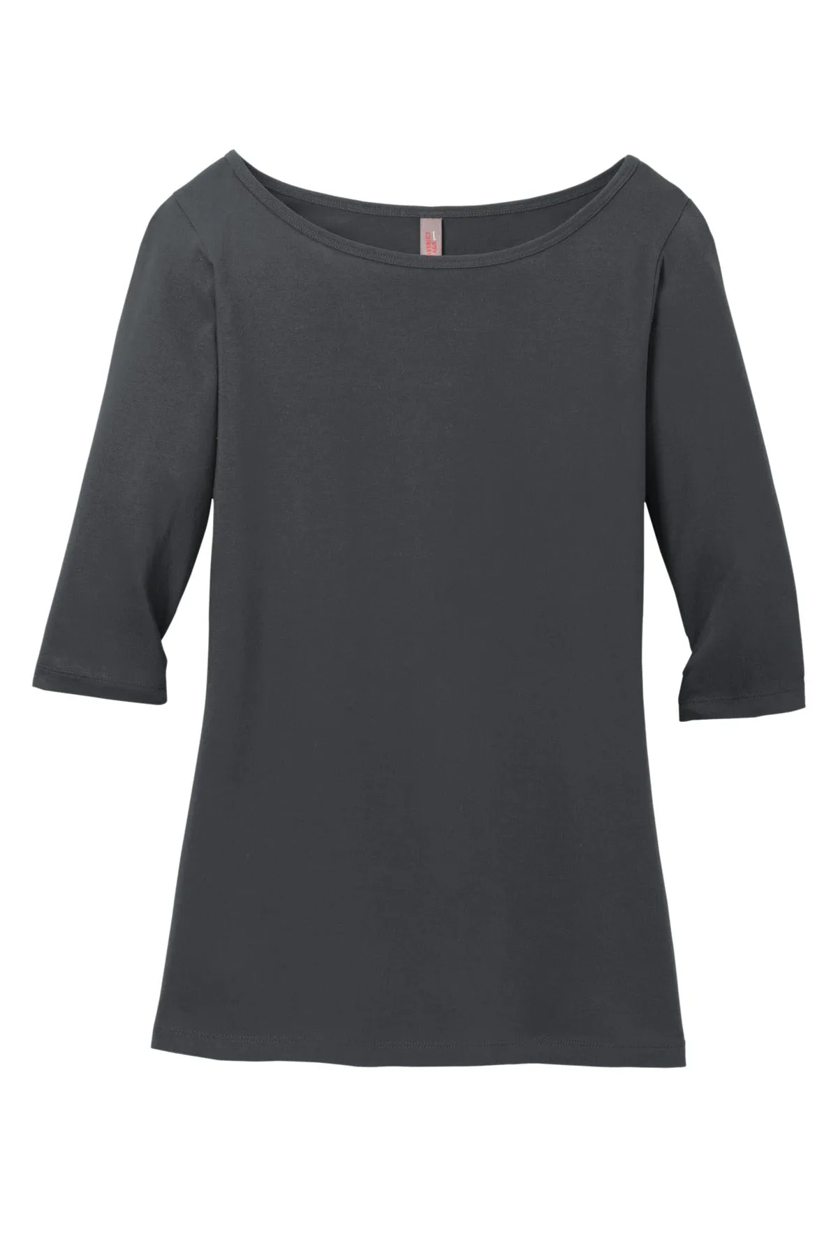 District Women's Perfect Weight 3/4-Sleeve Tee. DM107L