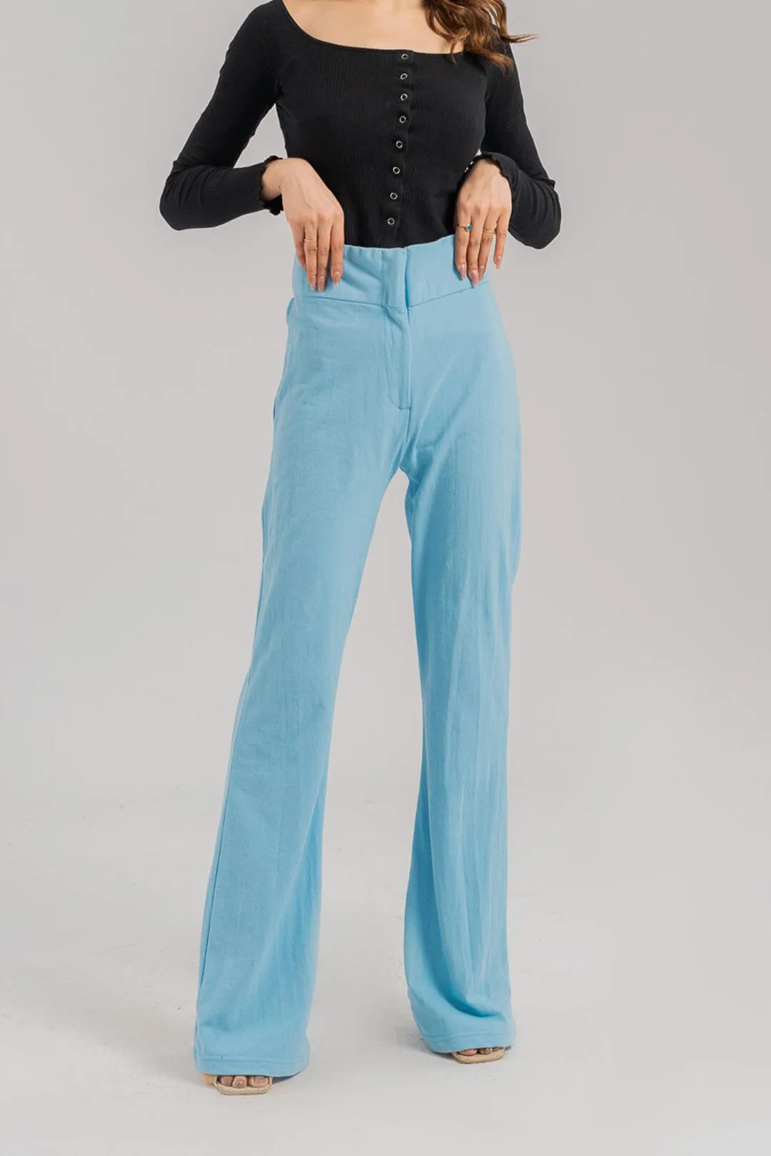 East West Women's Pique Flared Trousers