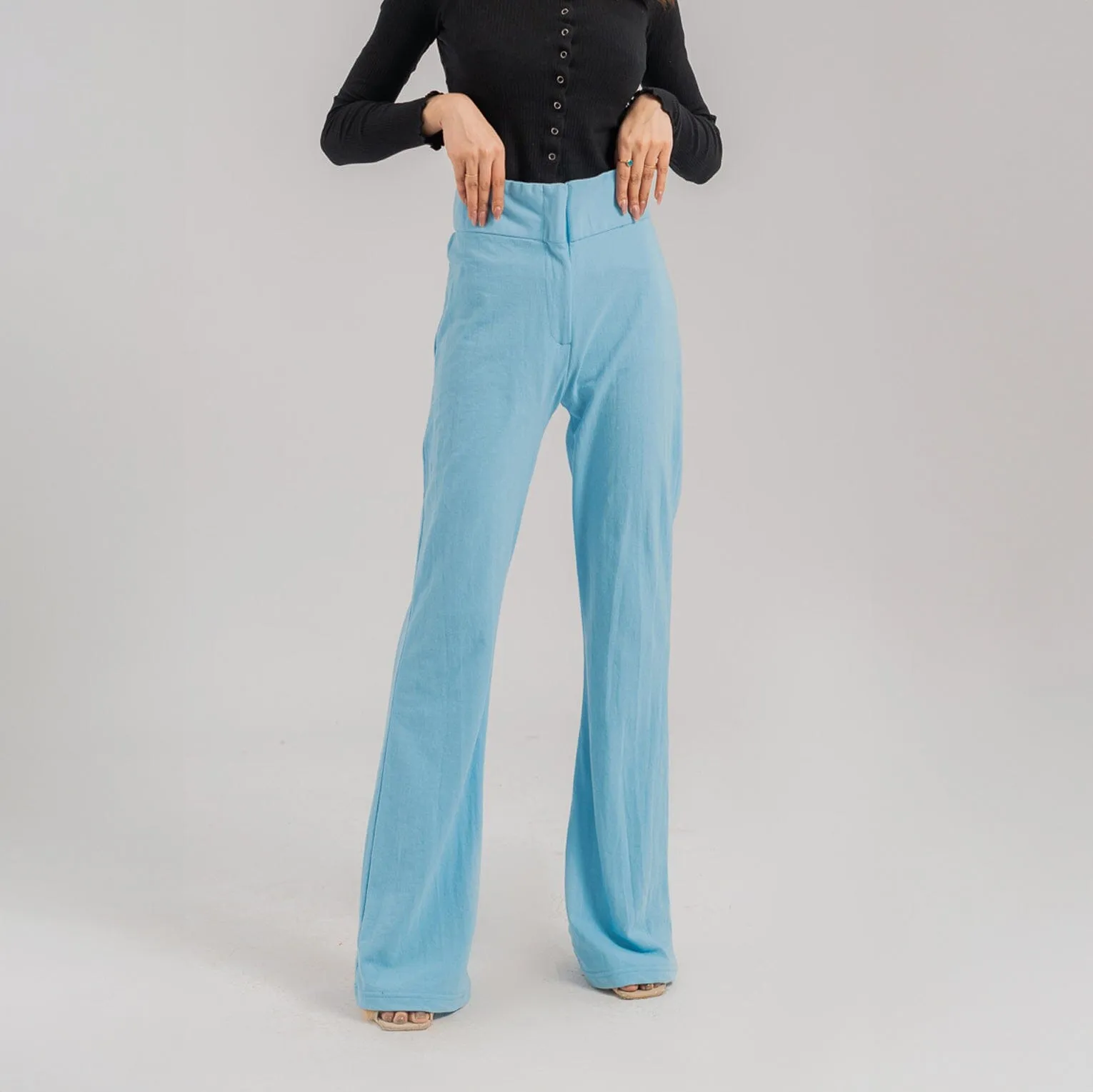 East West Women's Pique Flared Trousers