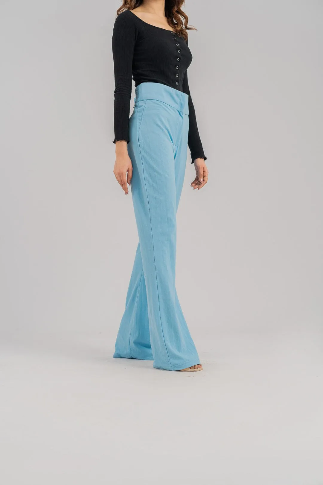 East West Women's Pique Flared Trousers