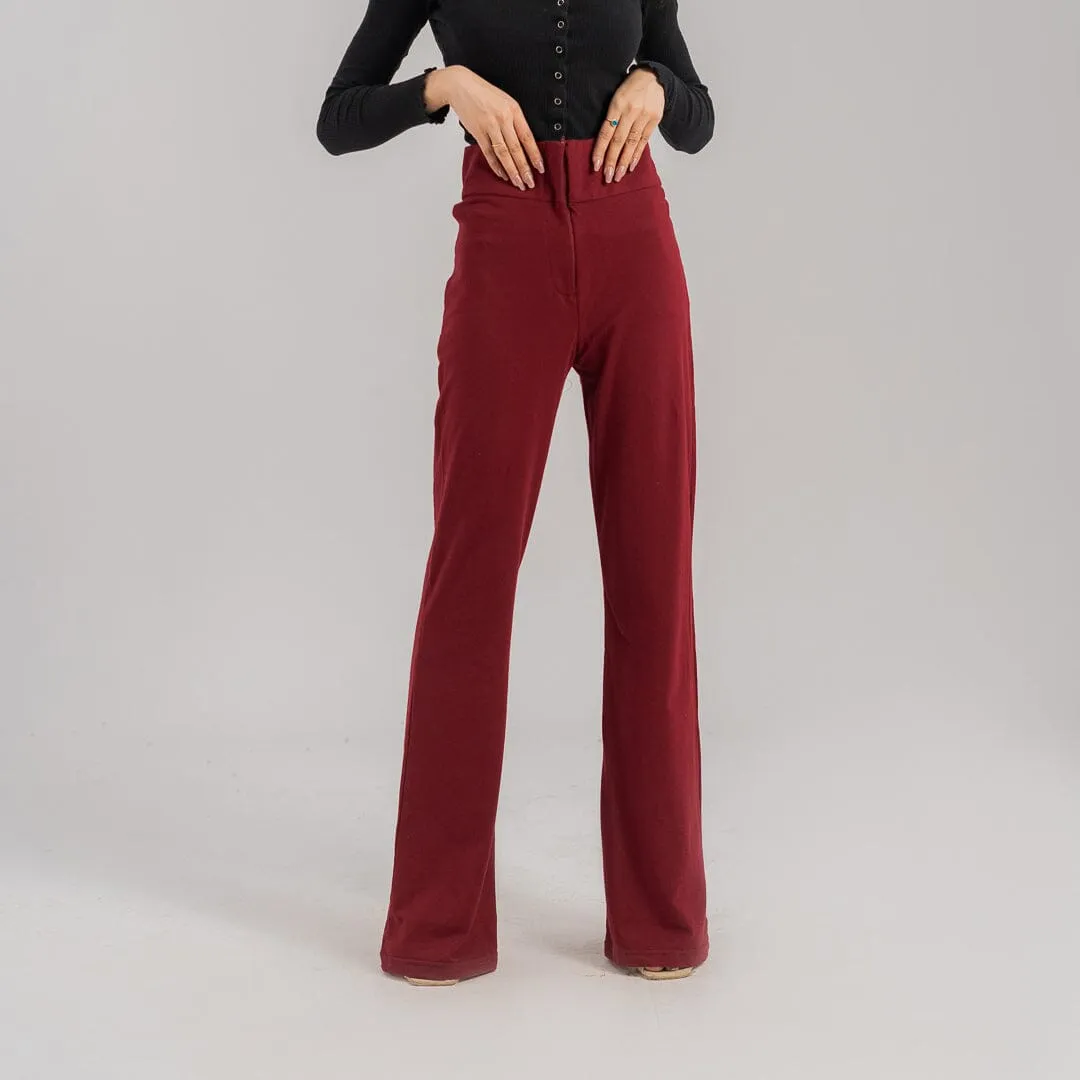 East West Women's Pique Flared Trousers