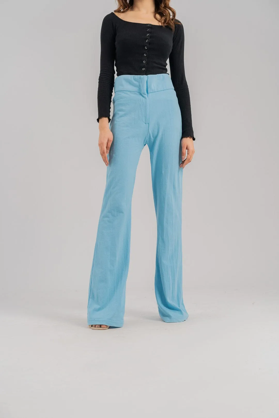 East West Women's Pique Flared Trousers