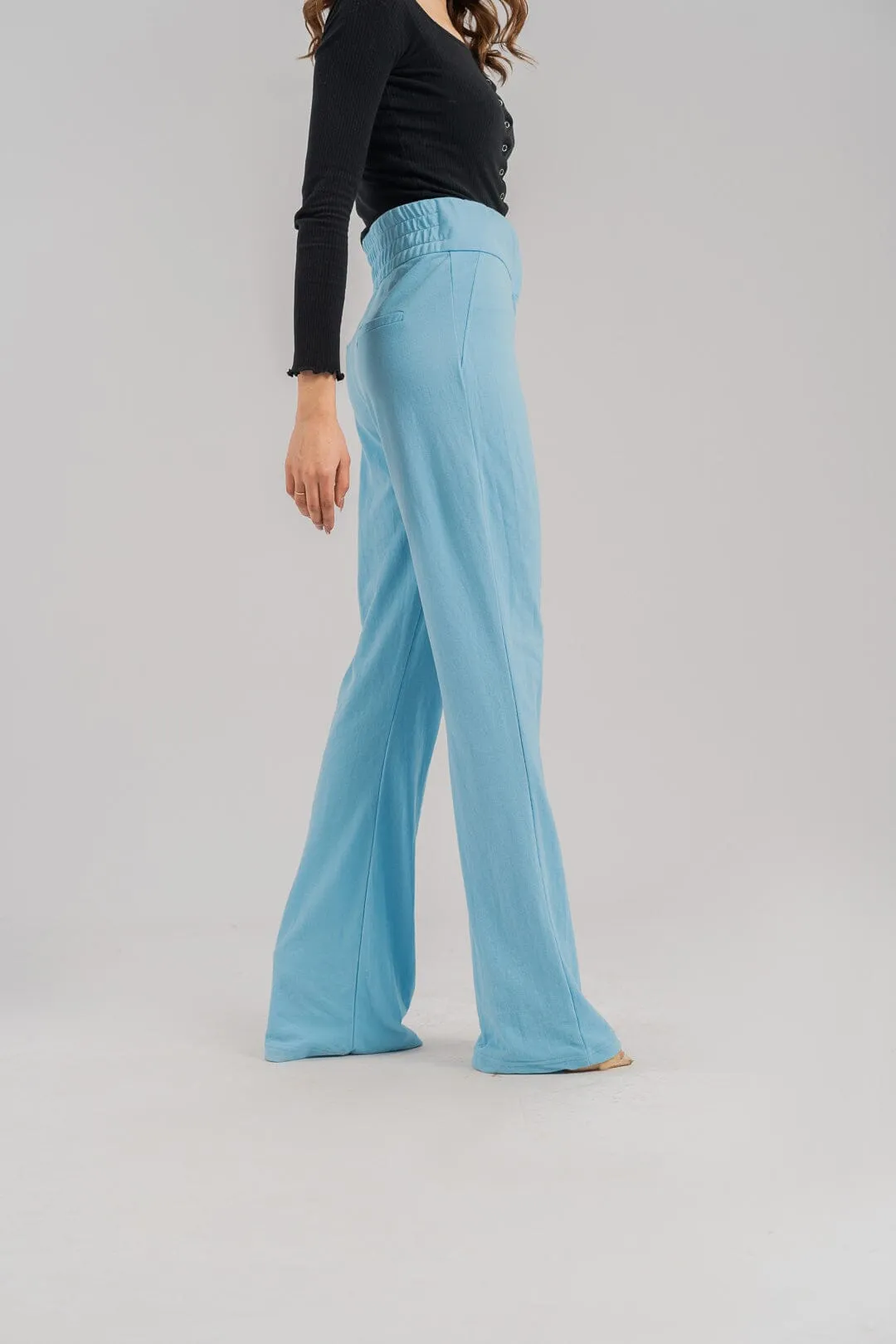 East West Women's Pique Flared Trousers