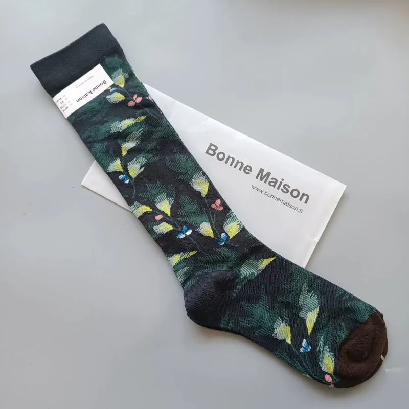 Elegant French Niche Calf Socks