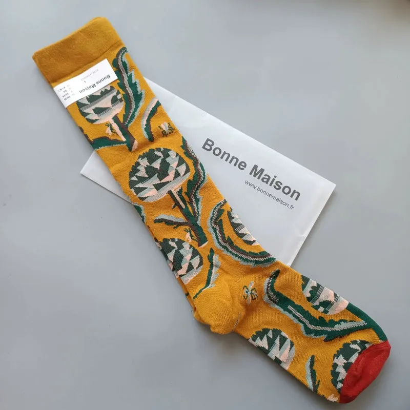 Elegant French Niche Calf Socks