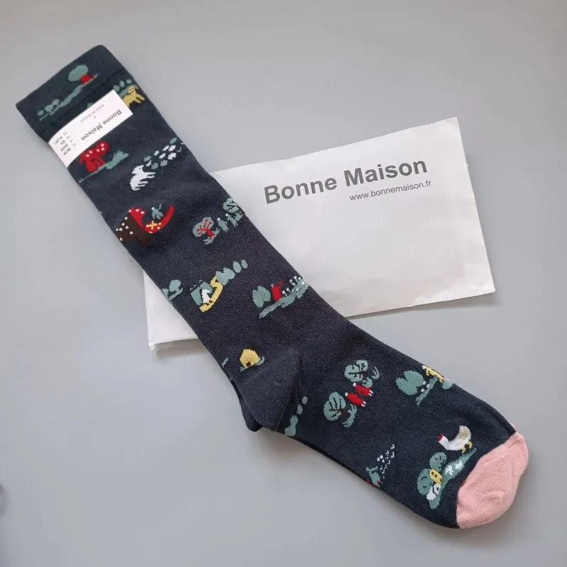 Elegant French Niche Calf Socks