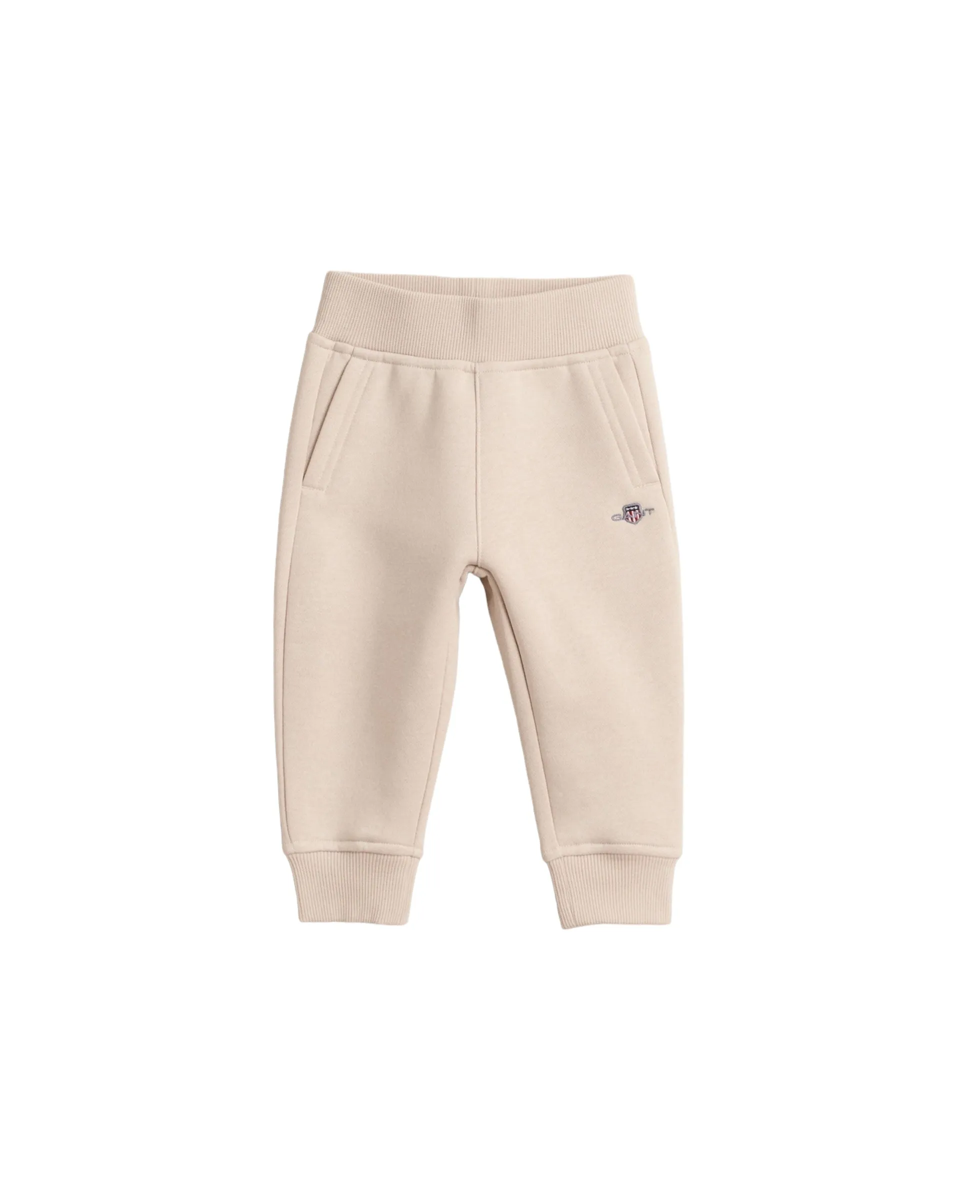 Gant - Embroidered shield pants, soft oat