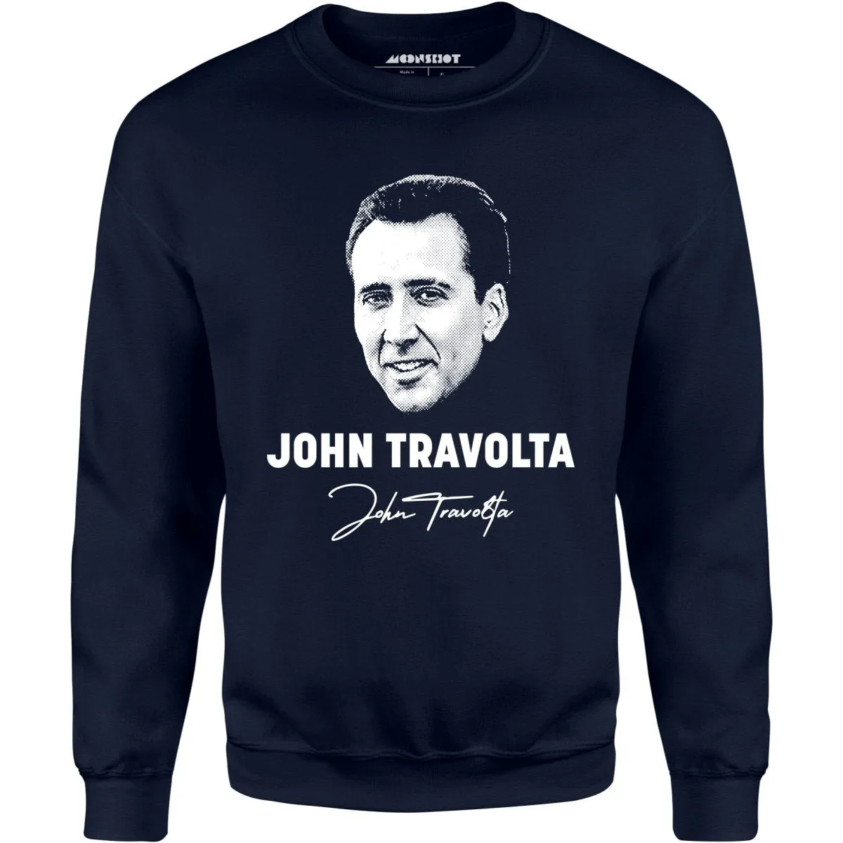 John Travolta - Nicolas Cage Face Off Mashup - Unisex Sweatshirt