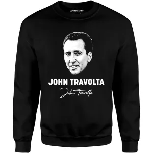 John Travolta - Nicolas Cage Face Off Mashup - Unisex Sweatshirt