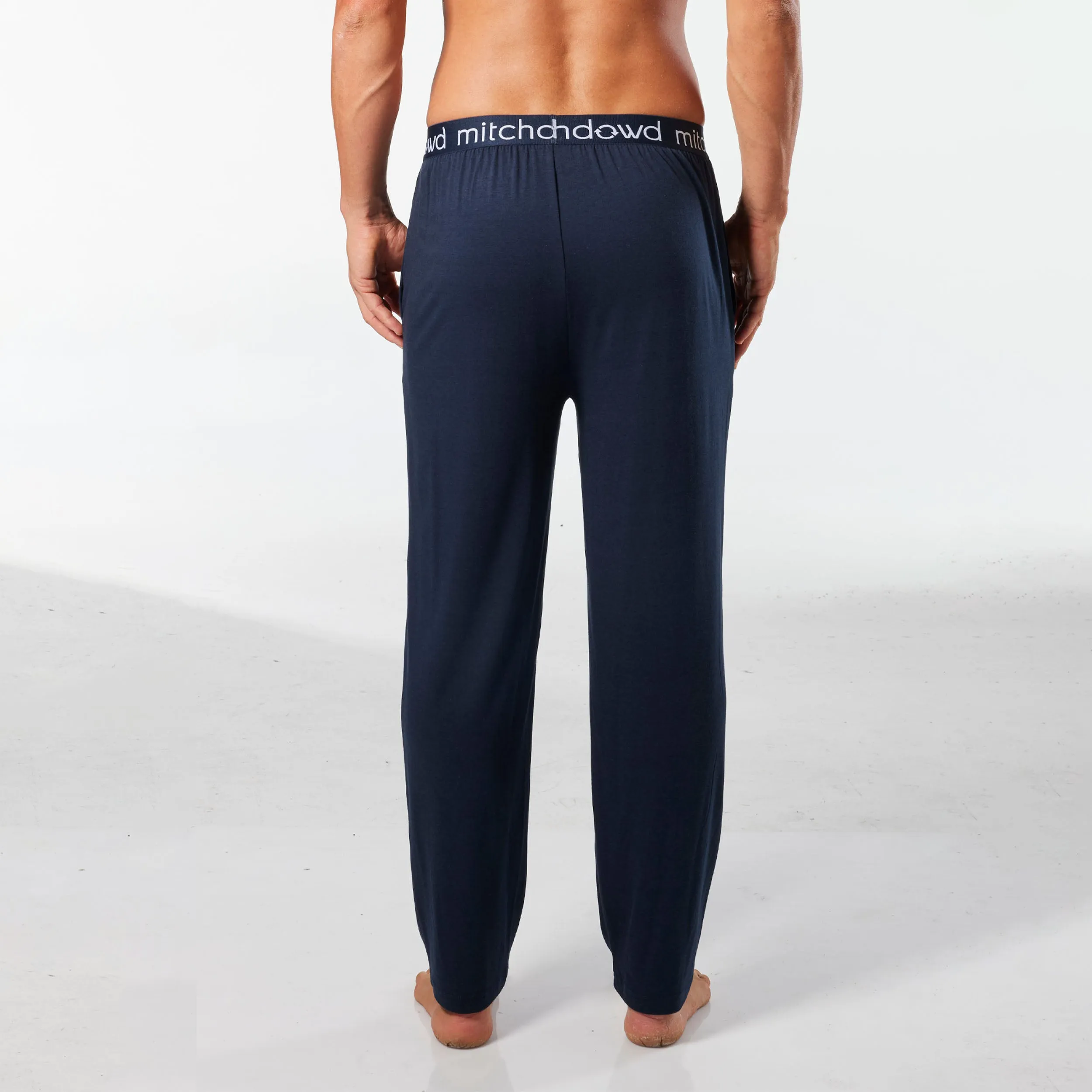 Men's Soft Bamboo Knit Sleep Pants - Navy