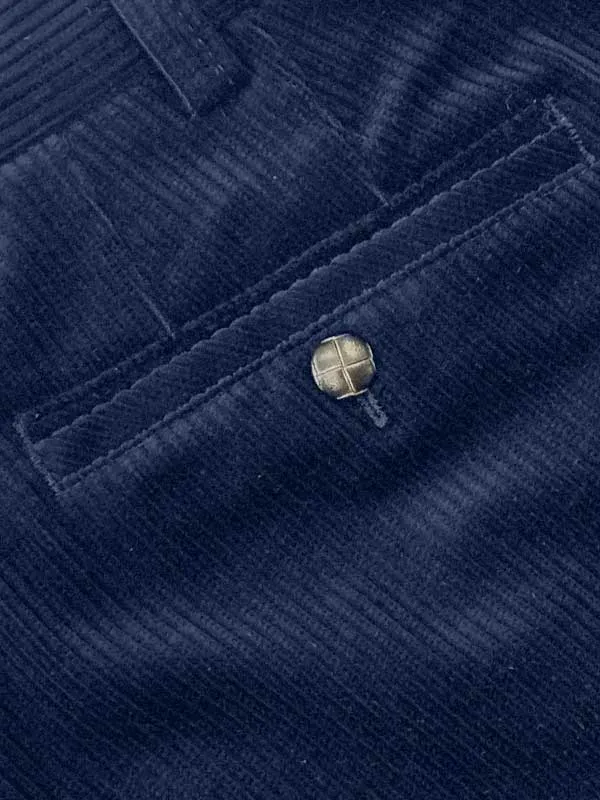 Meyer - Roma Cotton Corduroy Trousers, Navy