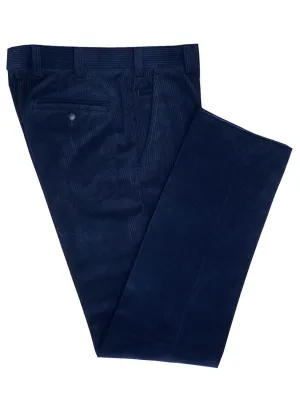 Meyer - Roma Cotton Corduroy Trousers, Navy