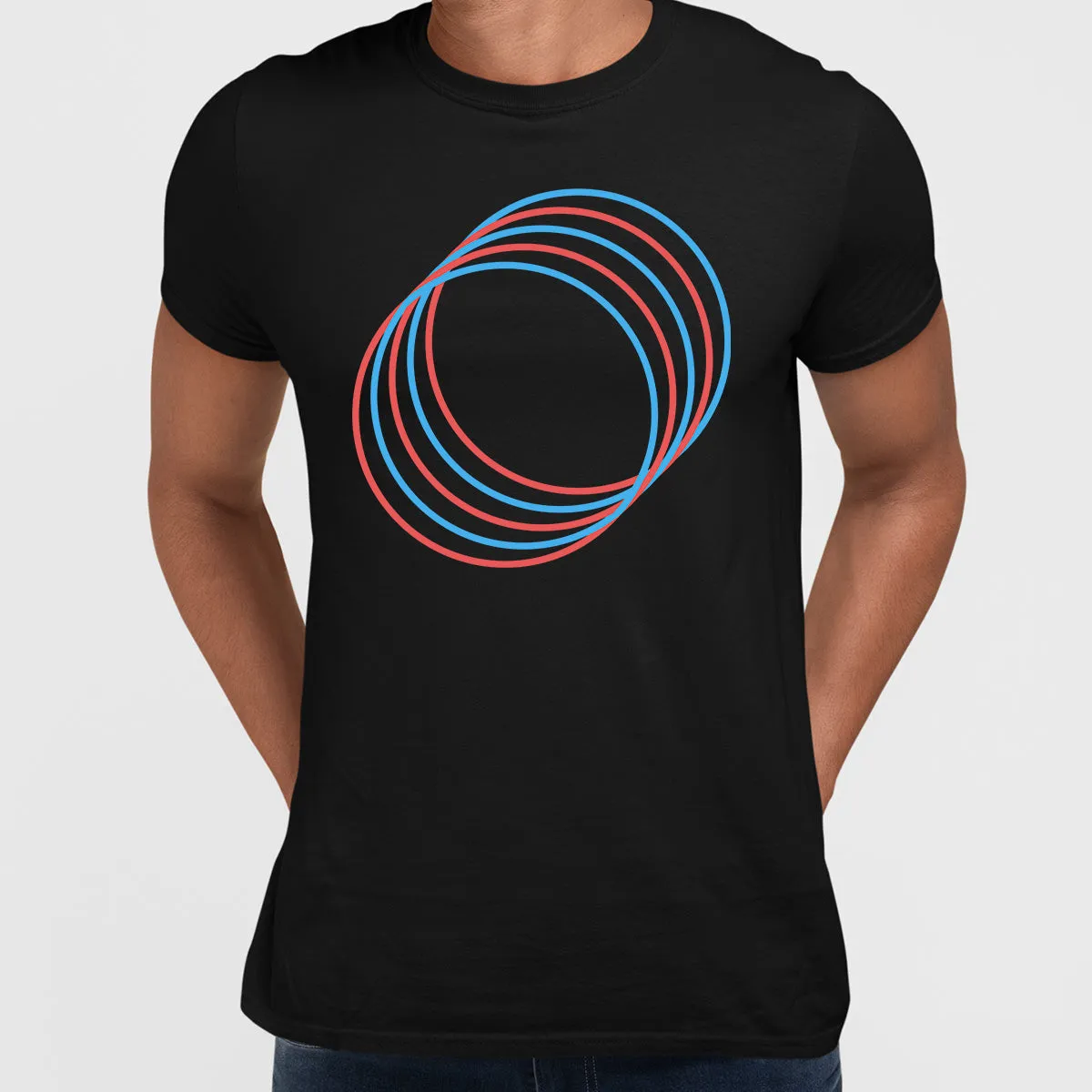 Modern Geometric Elements - Line Dots & Shapes Printed t-shirts Unisex Sample 18