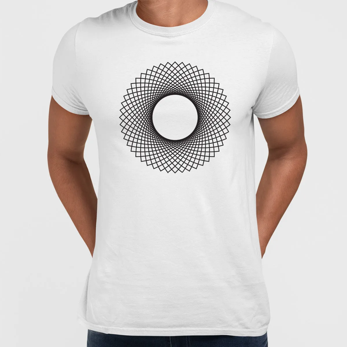 Modern Geometric Elements - Line Dots & Shapes Printed t-shirts Unisex Sample 20