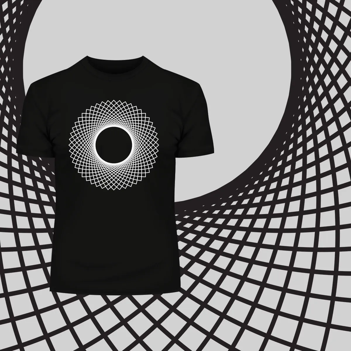 Modern Geometric Elements - Line Dots & Shapes Printed t-shirts Unisex Sample 20