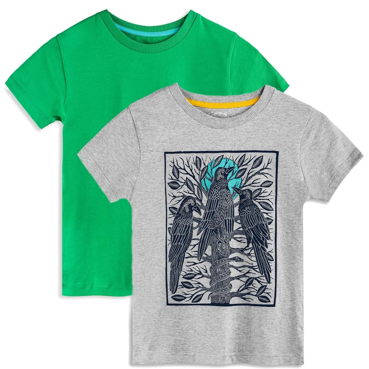 Organic Cotton Kids Graphic Tee 2-Pack