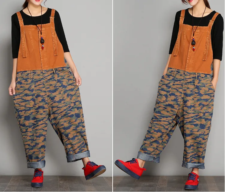 Patchwork Denim Casual Spring Denim Overall Women JumpsuitsQY 10