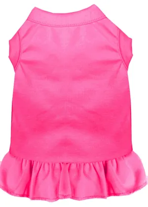 Plain Pet Dress Bright Pink Xs (8)