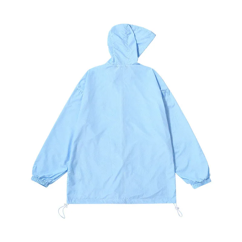 Printed Hooded UV50  Anti-UV Lightweight Sunscreen Jacket