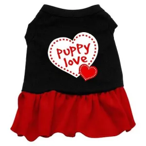 Puppy Love Dresses Black with Red Sm (10)