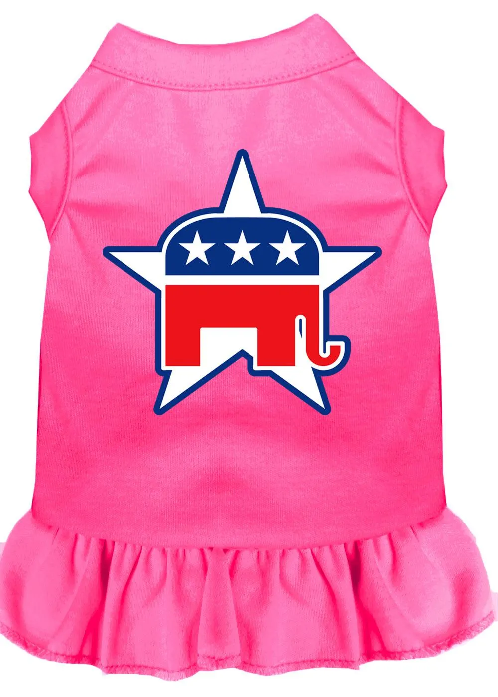 Republican Screen Print Dress Bright Pink Xxl (18)