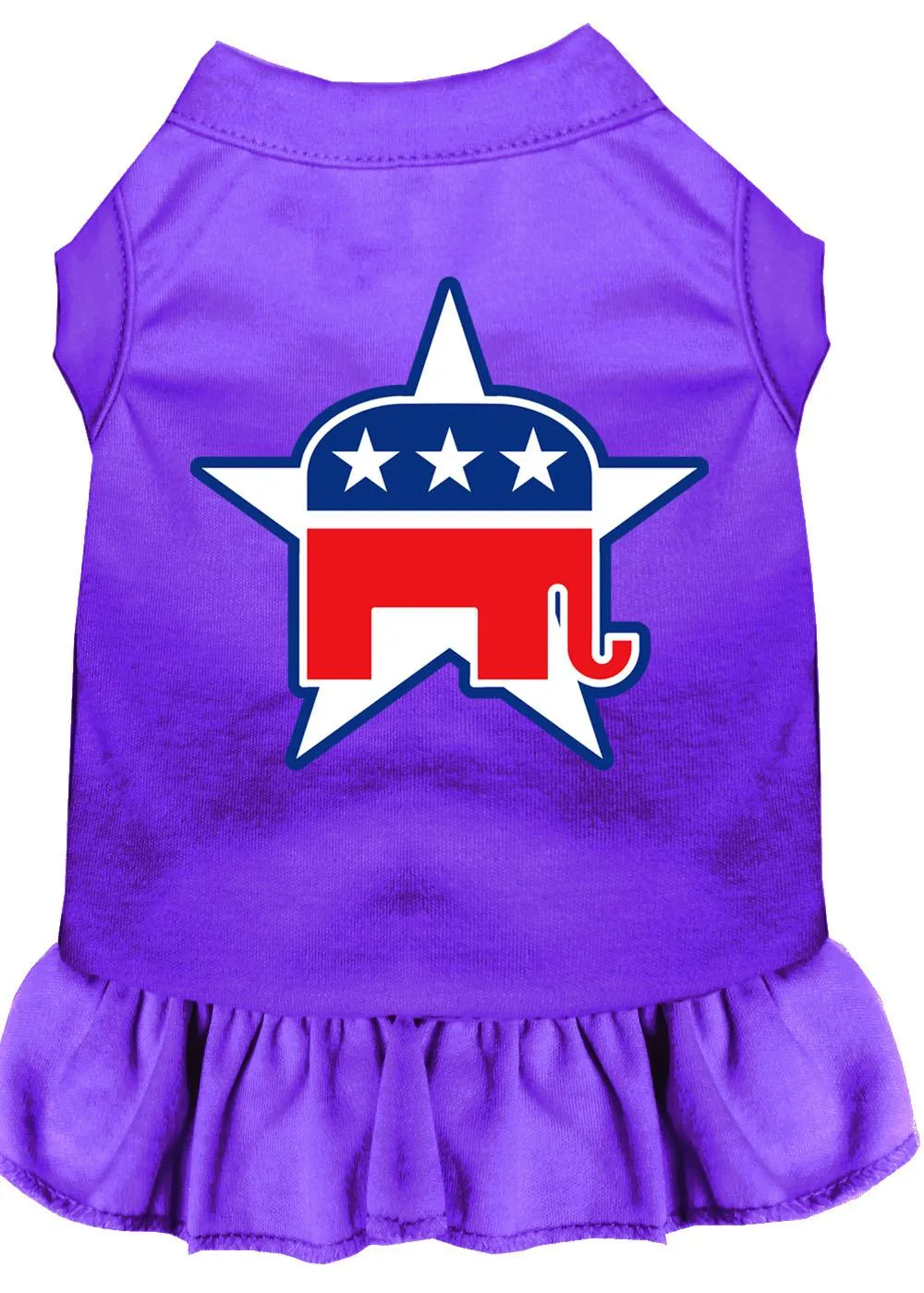 Republican Screen Print Dress Purple Xxl (18)