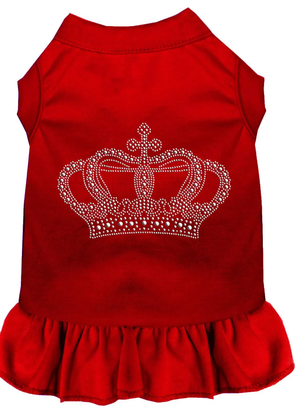 Rhinestone Crown Dress Red Sm (10)