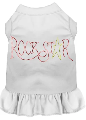 Rhinestone Rockstar Dress White Xxl (18)