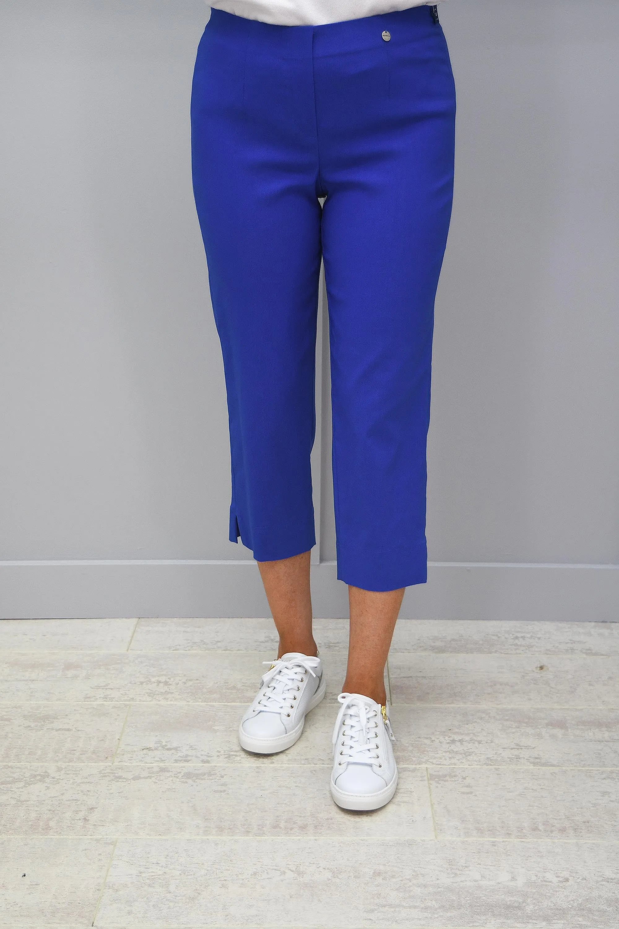 Robell Marie Blue Cropped Trousers - 51576 5499 67