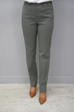 Robell Marie Full Length Trousers Army Green 881 - 51412 5499 881