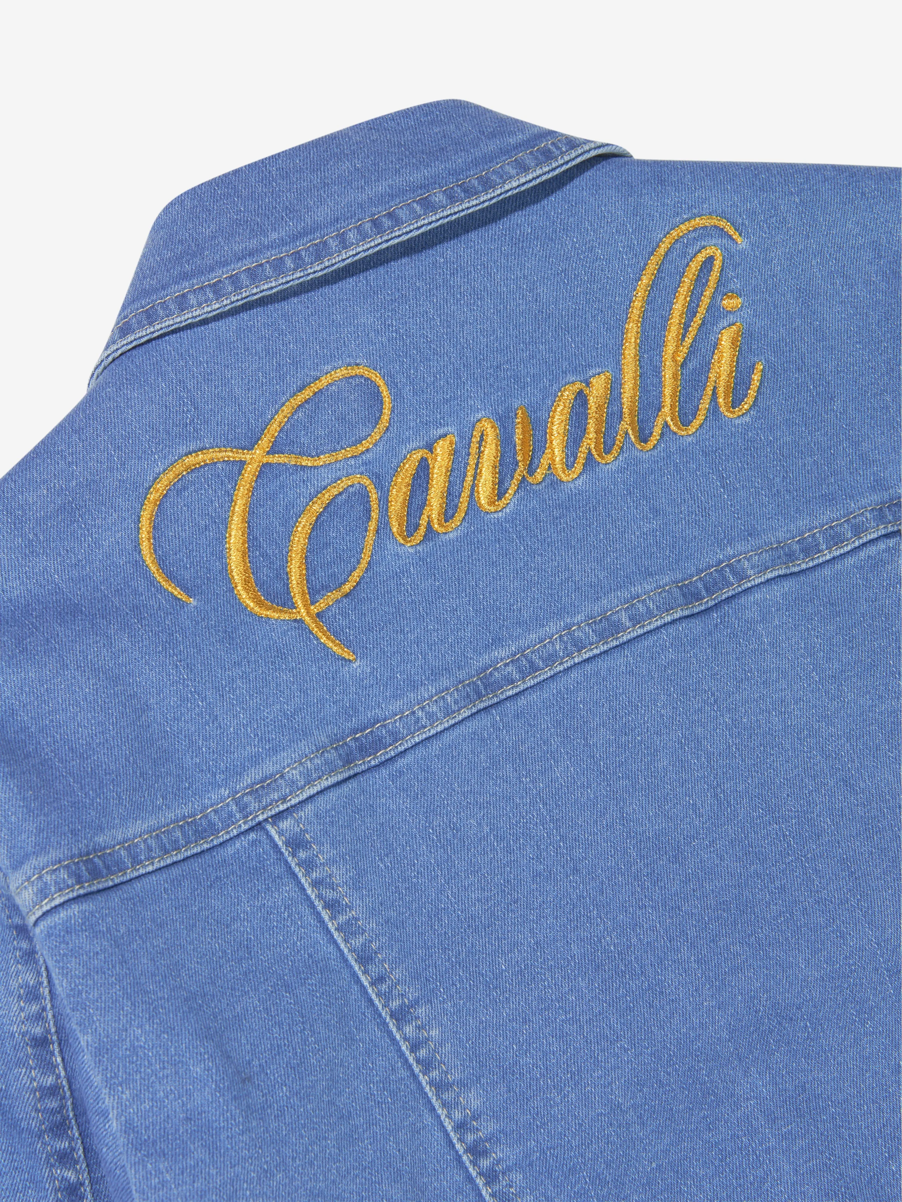 Roberto Cavalli Girls Cotton Denim Jacket