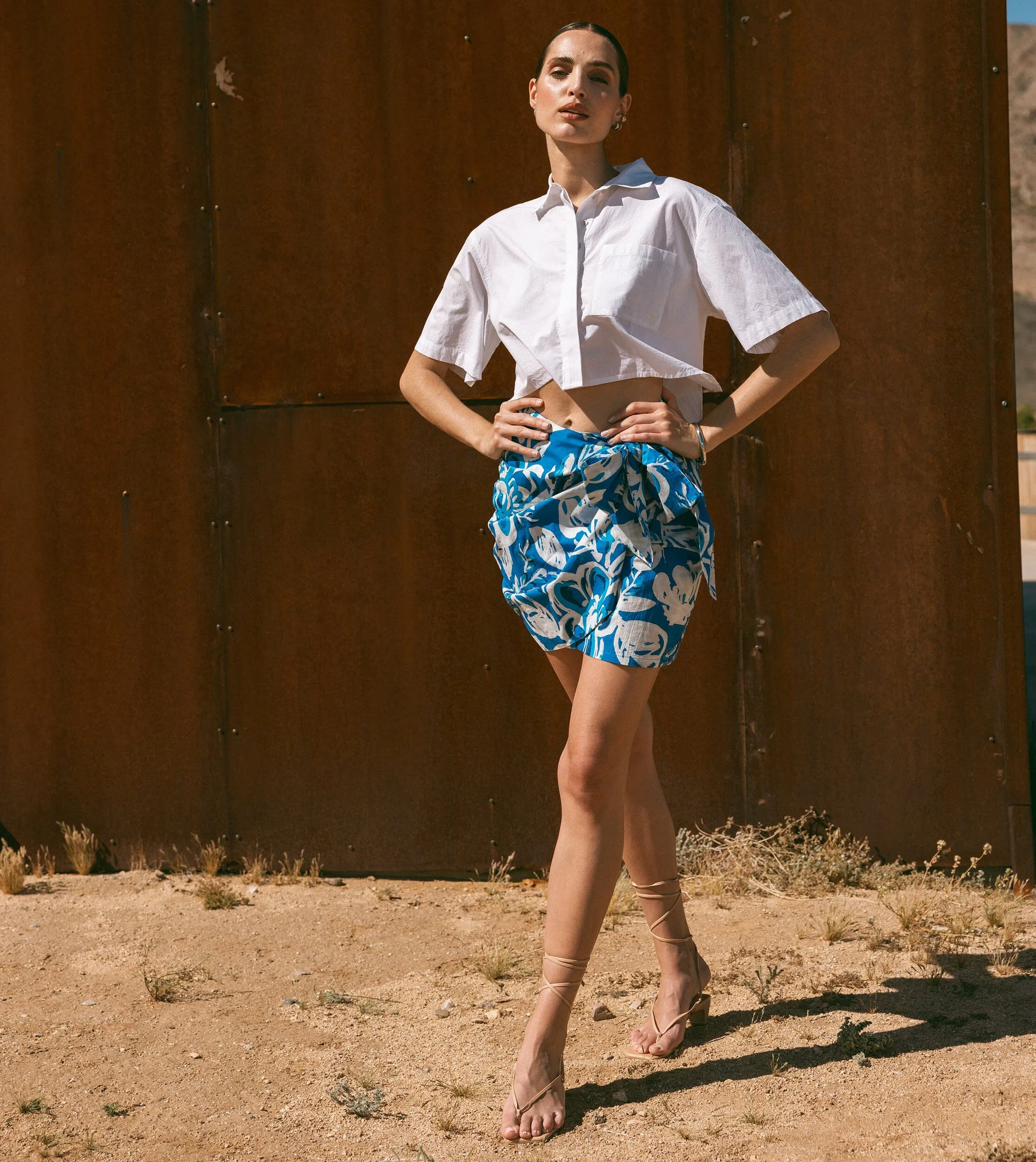 Serenity Mini Skirt | Azure