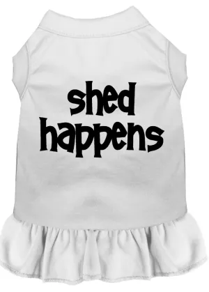 Shed Happens Screen Print Dress White Xl (16)