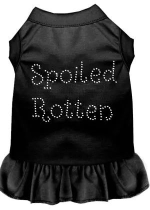 Spoiled Rotten Rhinestone Dress Black Xs (8)