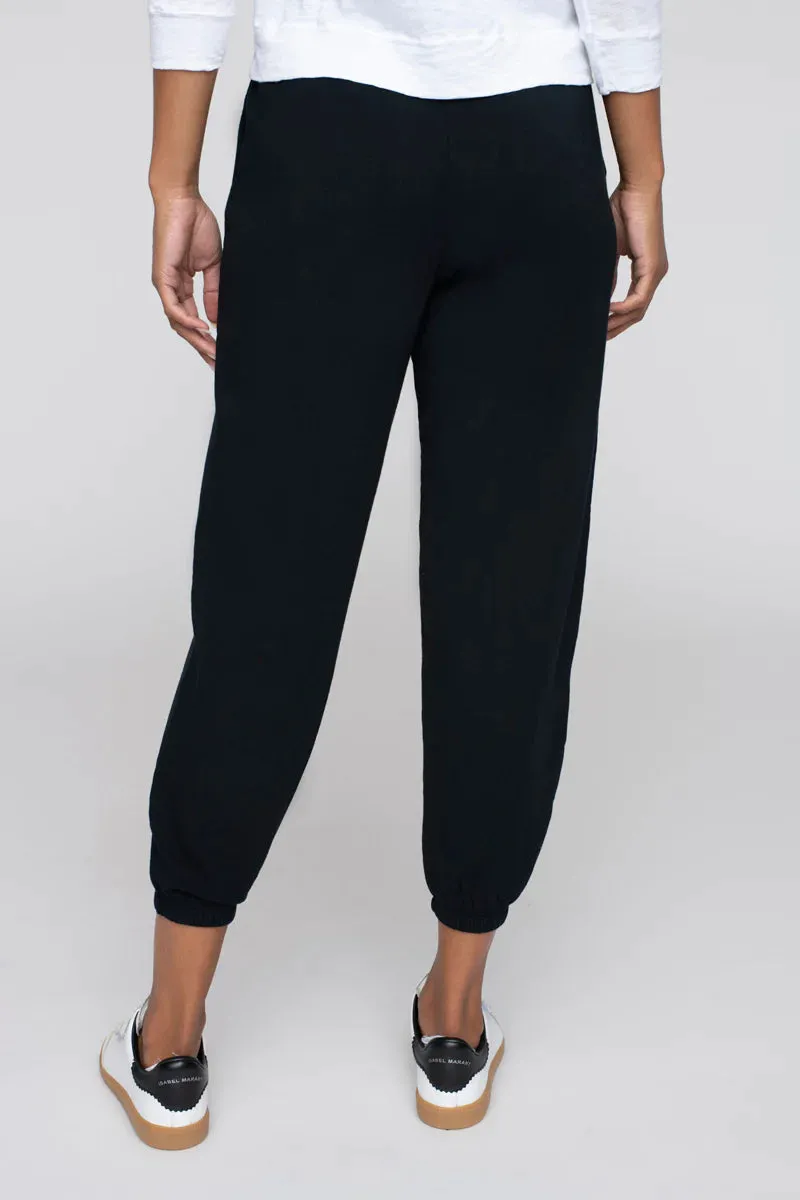 Stateside Soft Fleece Sweatpants with Pockets in Black